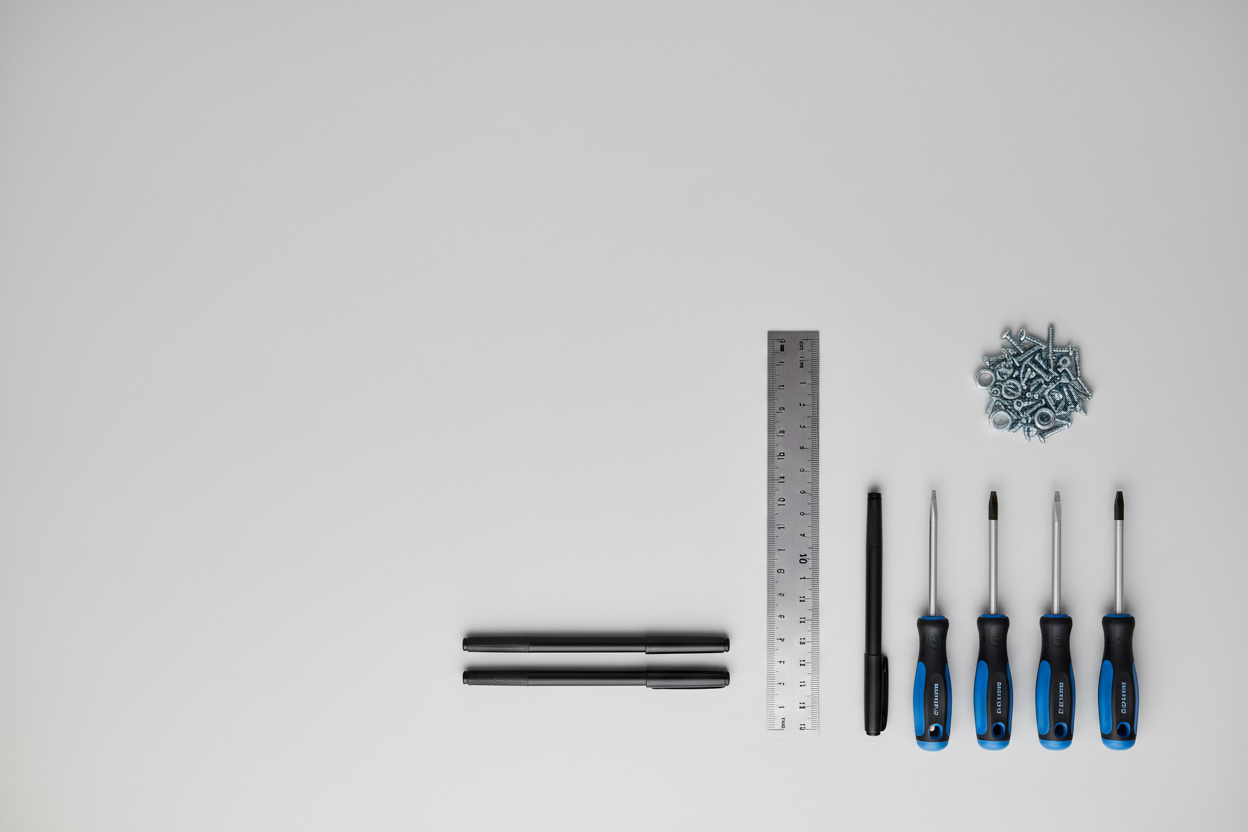 Clean Workshop Flat Lay